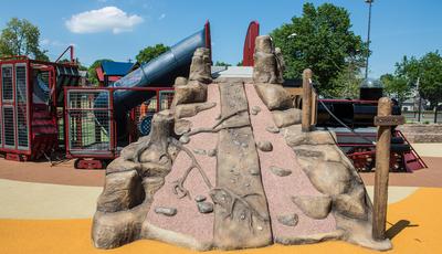 Turkey Thicket Recreation Center - Train-Themed Playground