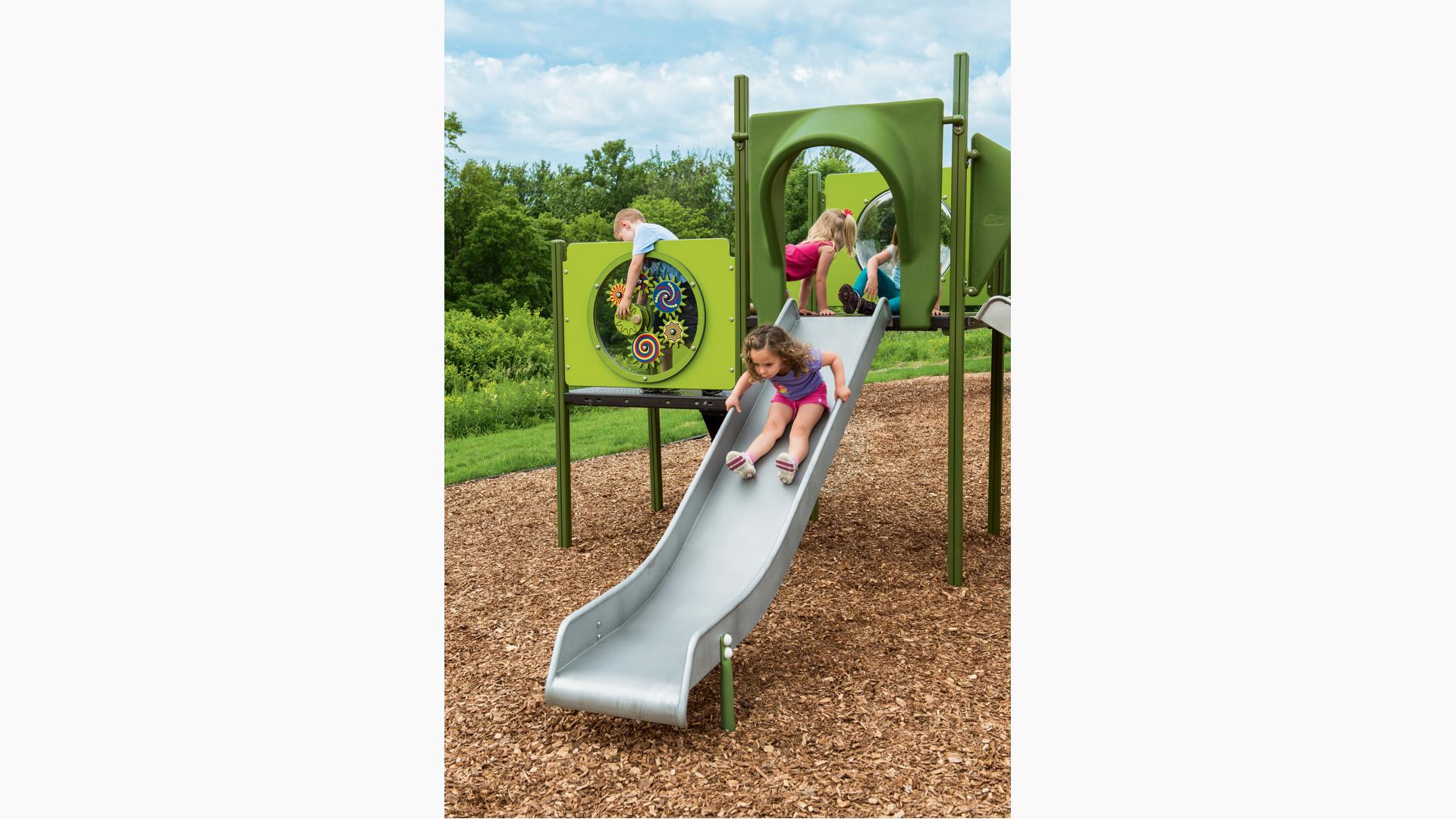 Stainless steel childrens slide on sale