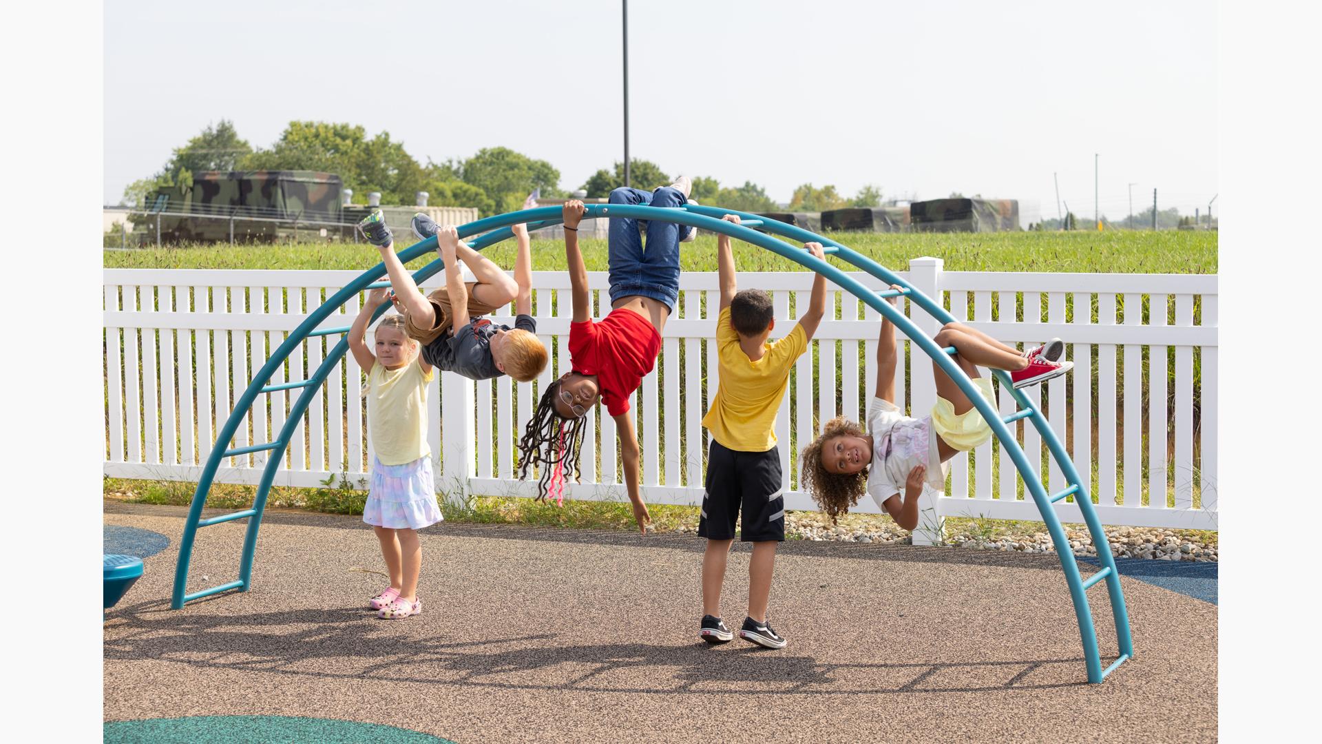 Rainbow Climber - Single Arched Ladder for Kids' Playground