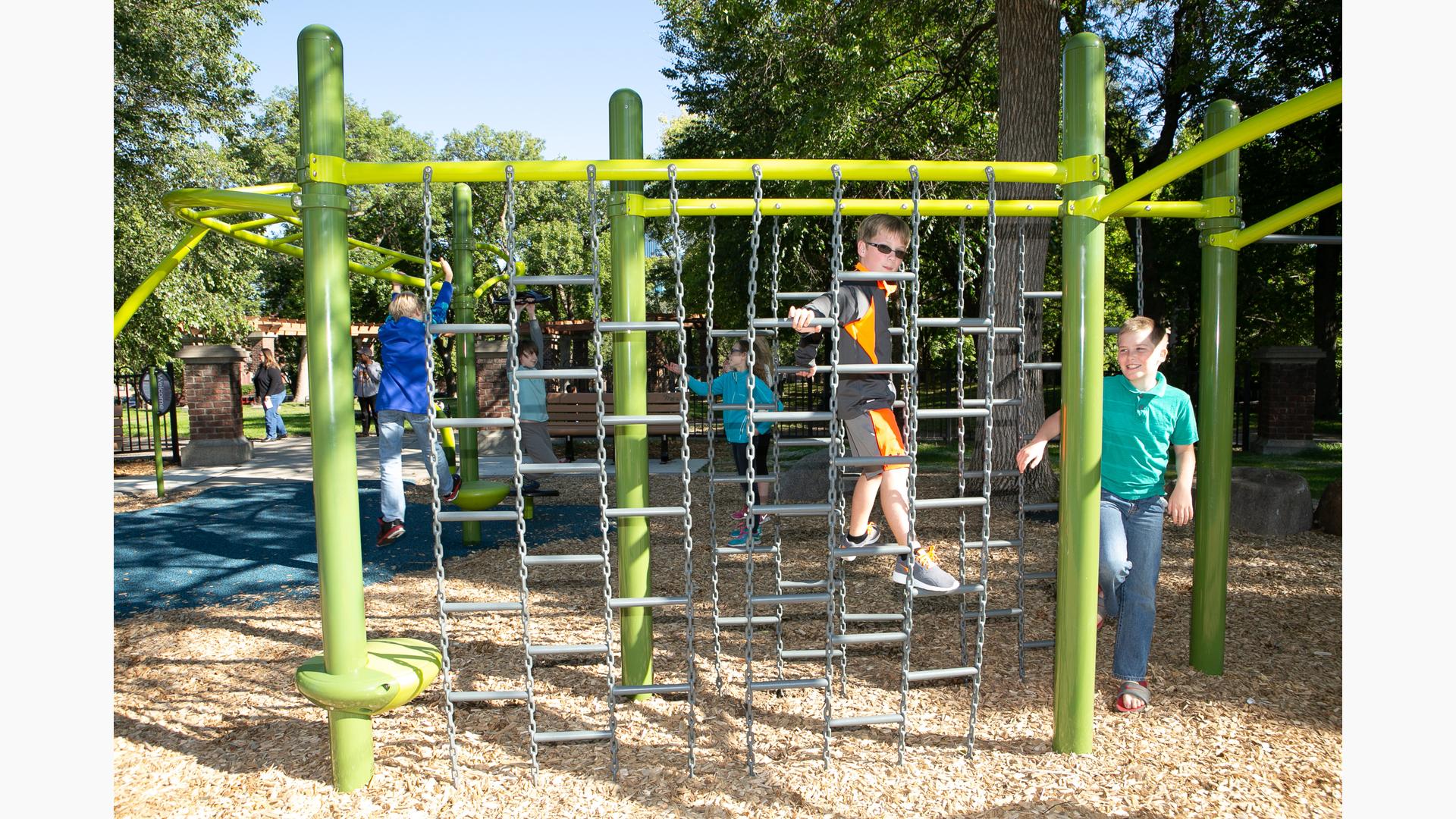 Stevens Square Park - Apple and Worm-themed Playground