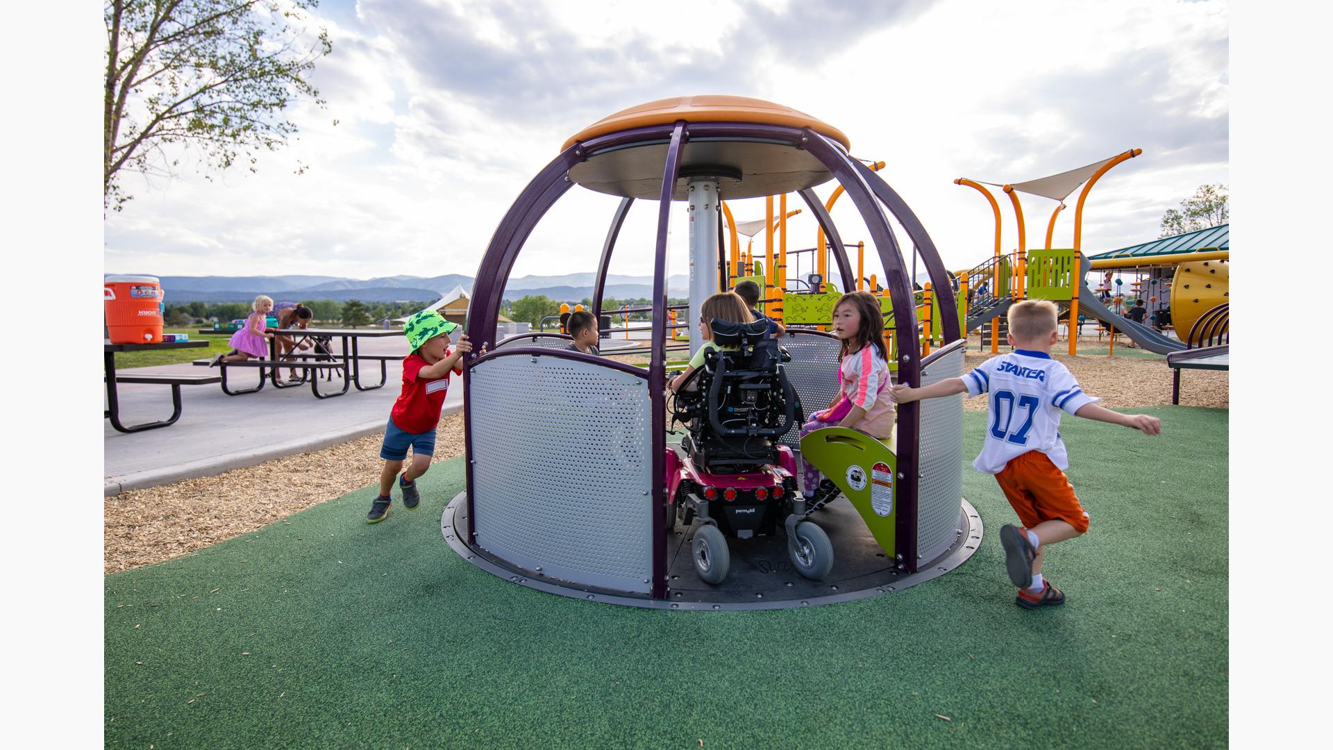 Merry go round clearance playground