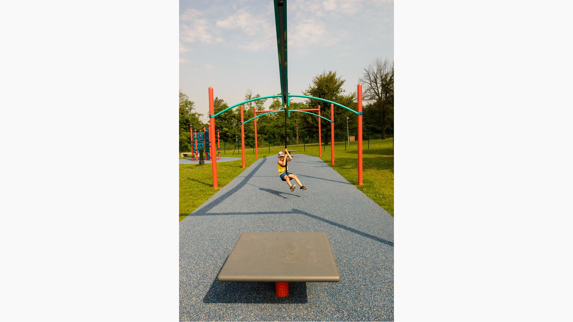 ZipKrooz® EN Standard - Two-Way Playground Zip Line