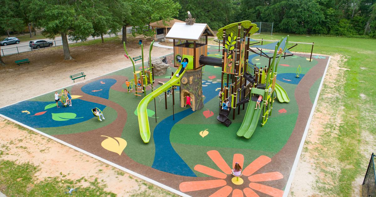 Elm Grove Elementary School NatureInspired School Playground Towers