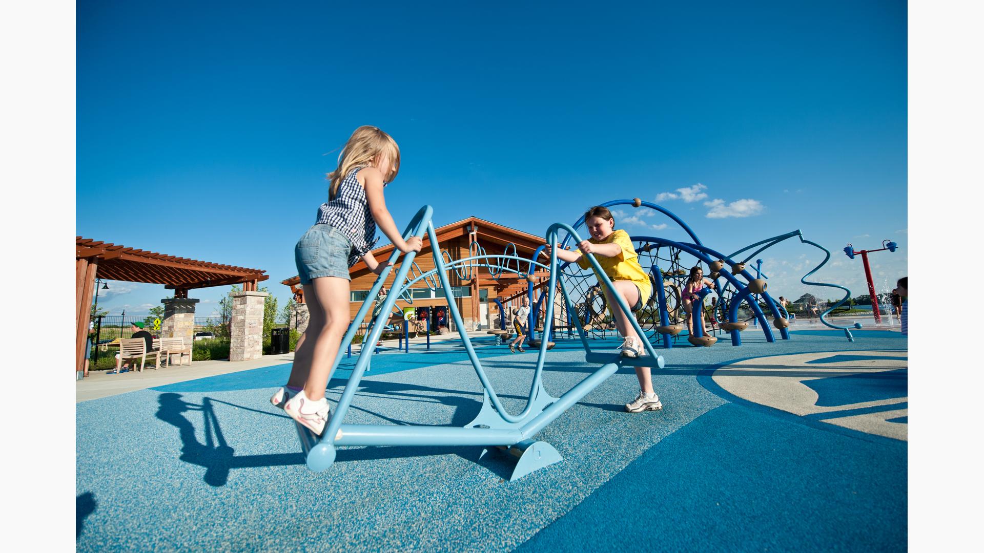 Stand Up Seesaw Large Galvanized Steel Teeter Totter