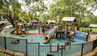 Mindarie Park located in Ryde, Australia, delivers a unique playground experience for children of all abilities. The nature-inspired PlayBooster® play structure is packed with natural looking equipment.