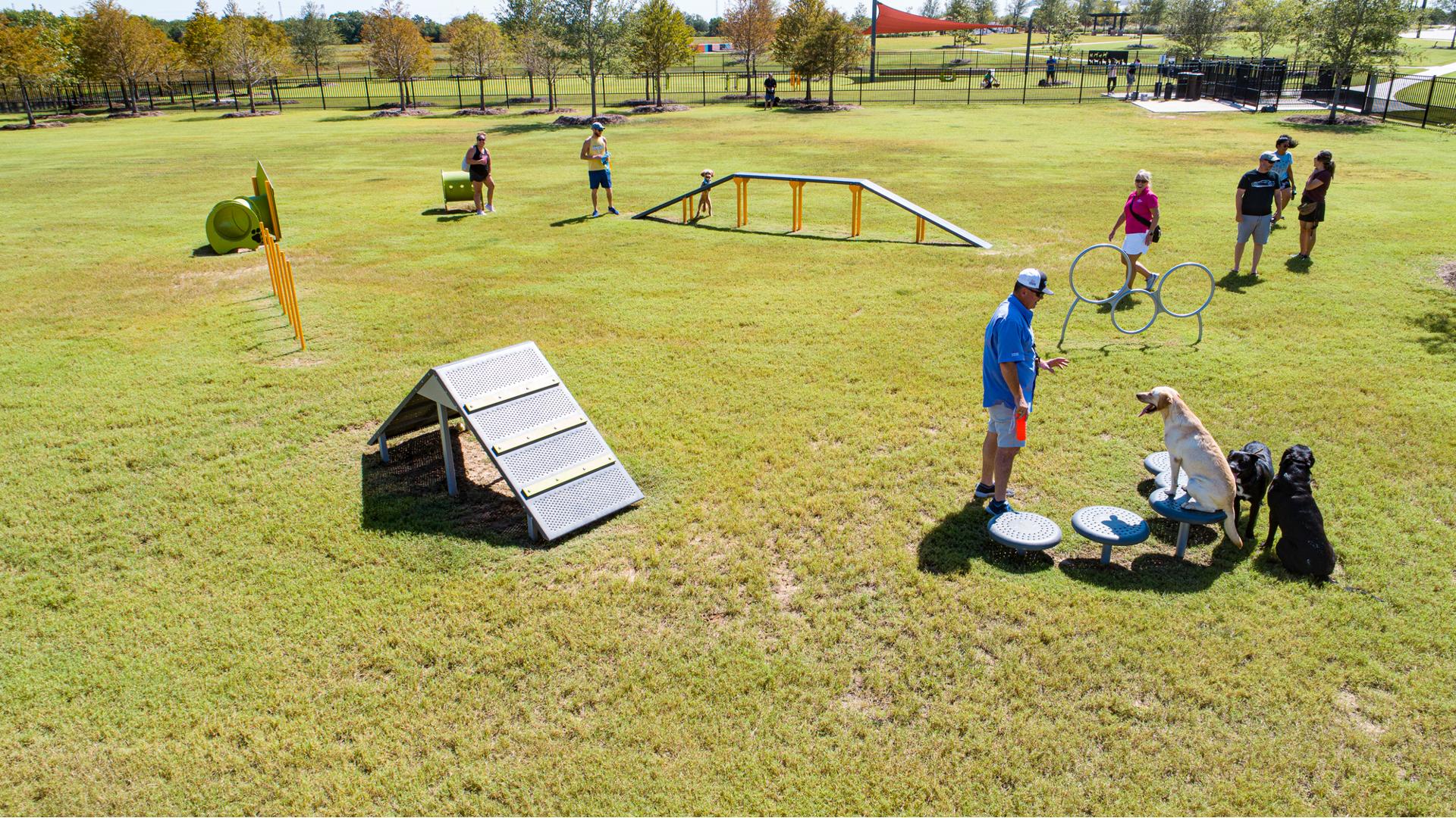 Elyson Commons at Bear Creek Dog Park Play Equipment