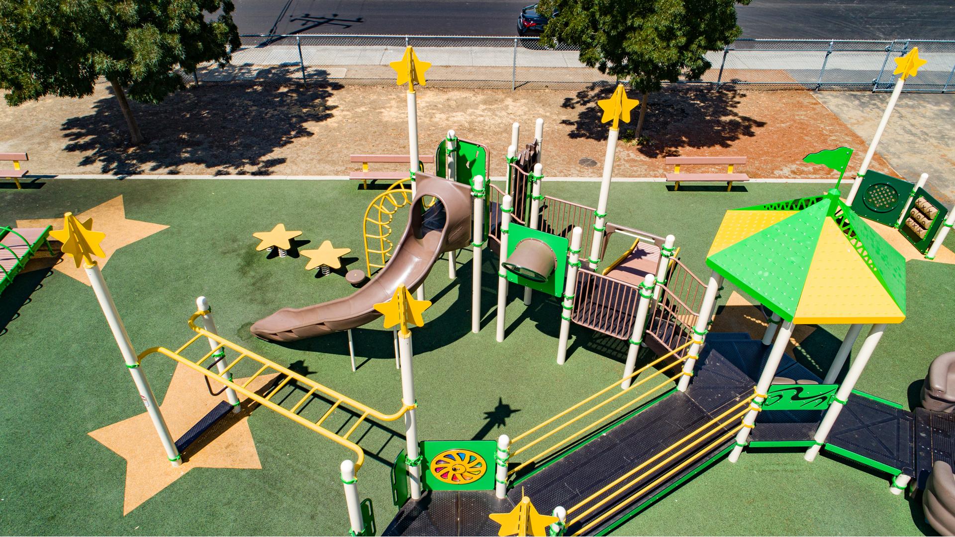 Aerial of Ponderosa Elementary playground