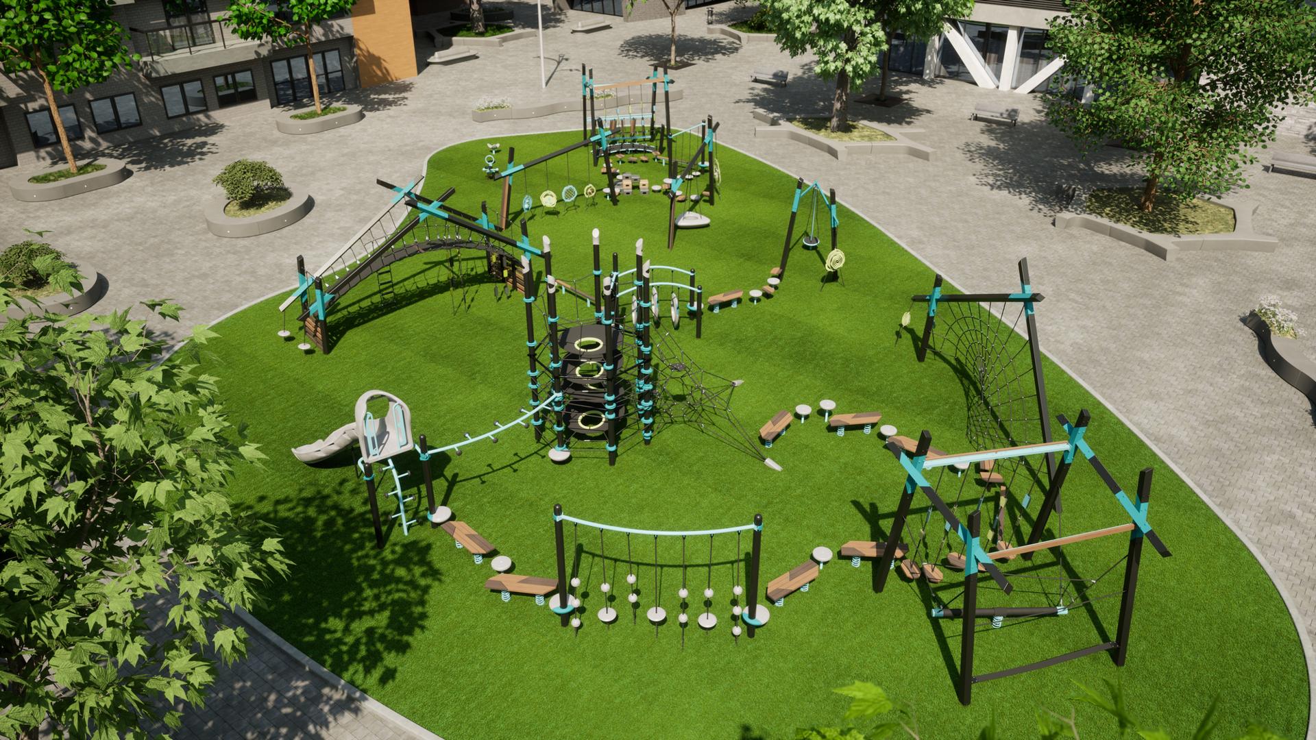 Outdoor cheap play park