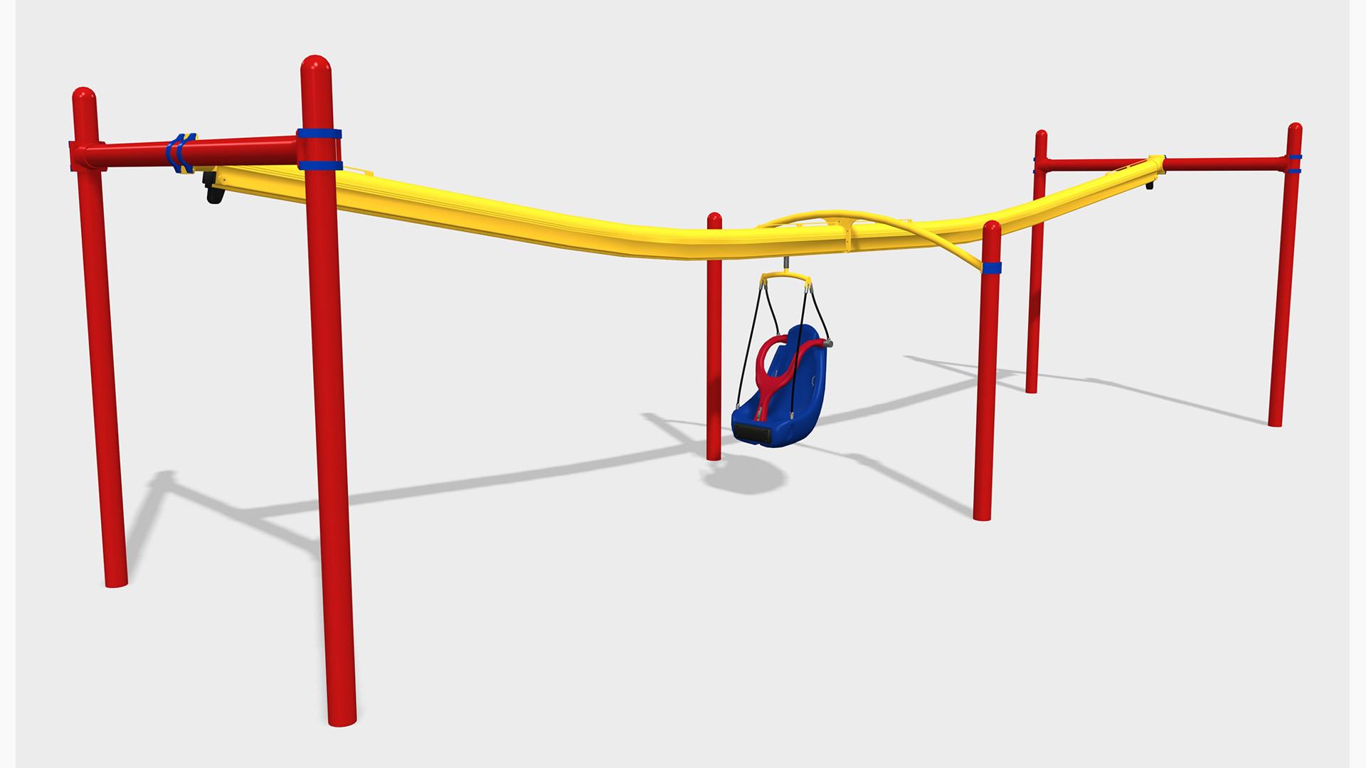 ZipKrooz® Assisted - Inclusive Playground Zip Line for Kids of All Ages ...