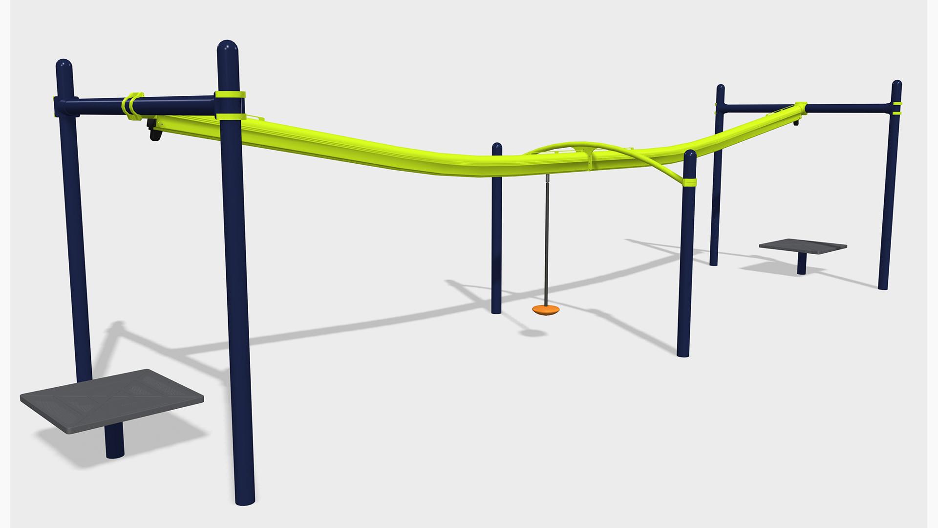 ZipKrooz® TwoWay Playground Zip Line Offers Nonstop Fun