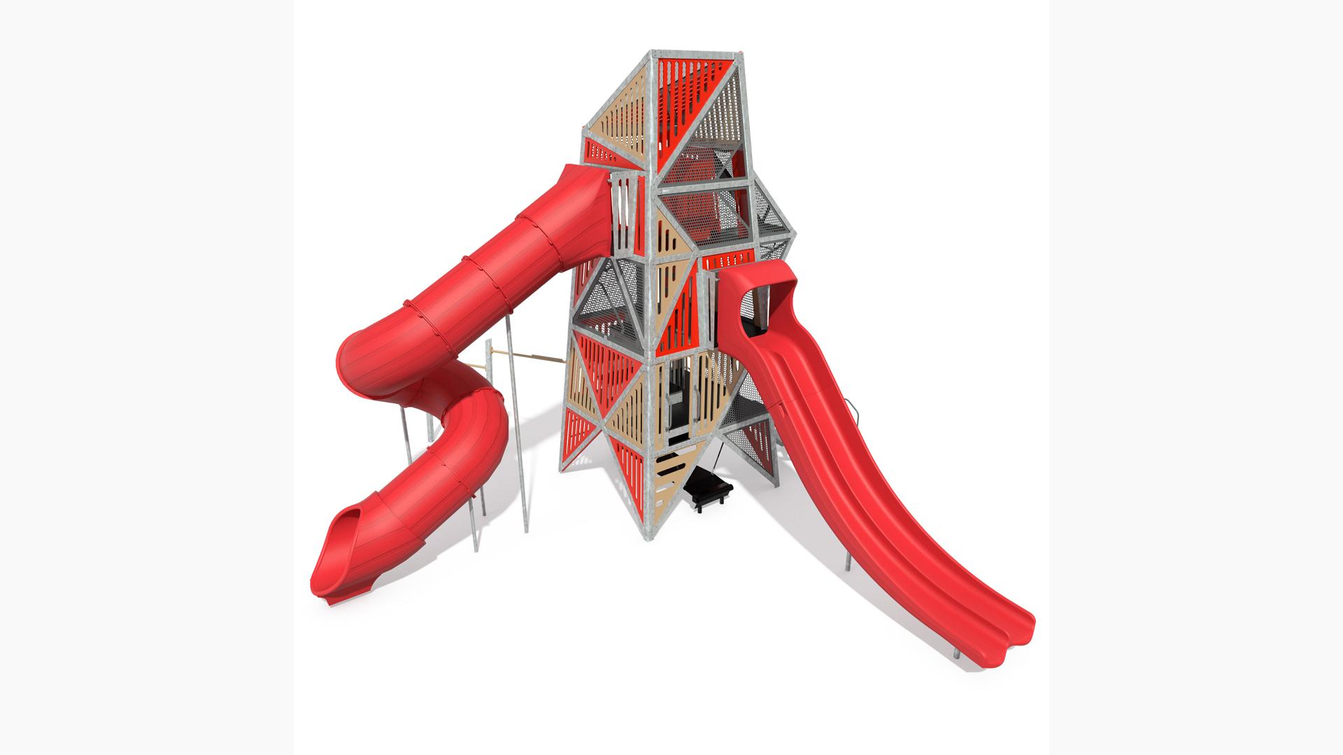 Alpha® Tower TurboTwister - Playground Tower with Slides