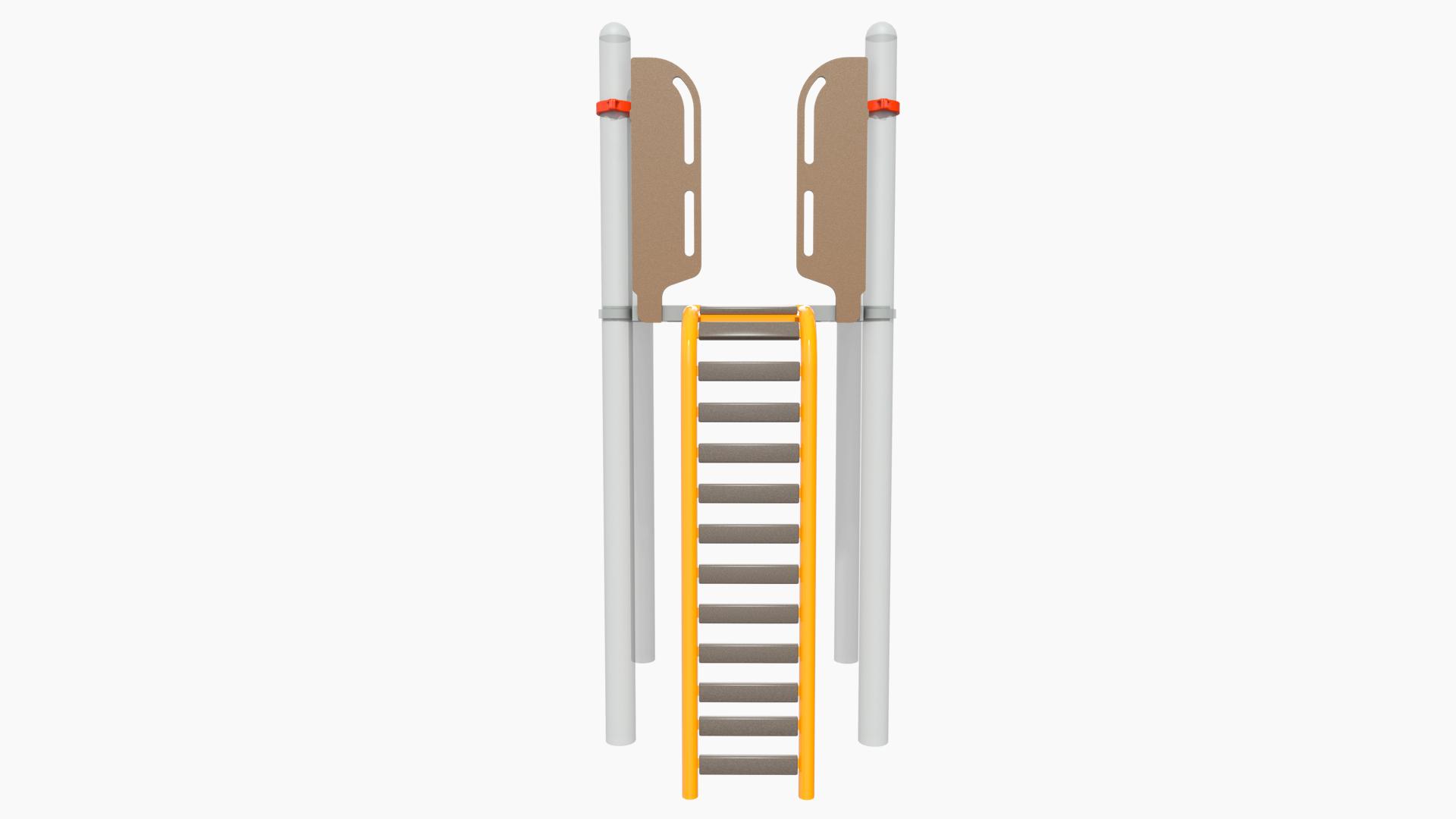 kalmeren auteur Commandant Wood Plank Ladder with Permalene® Handholds