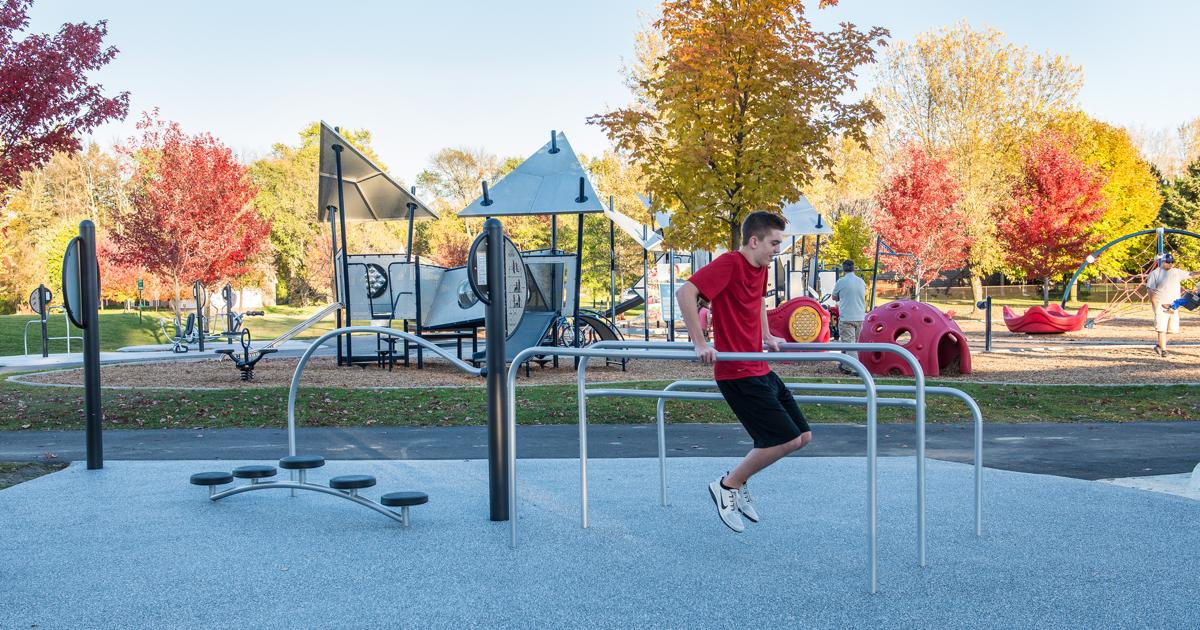 Backyard discount gym equipment