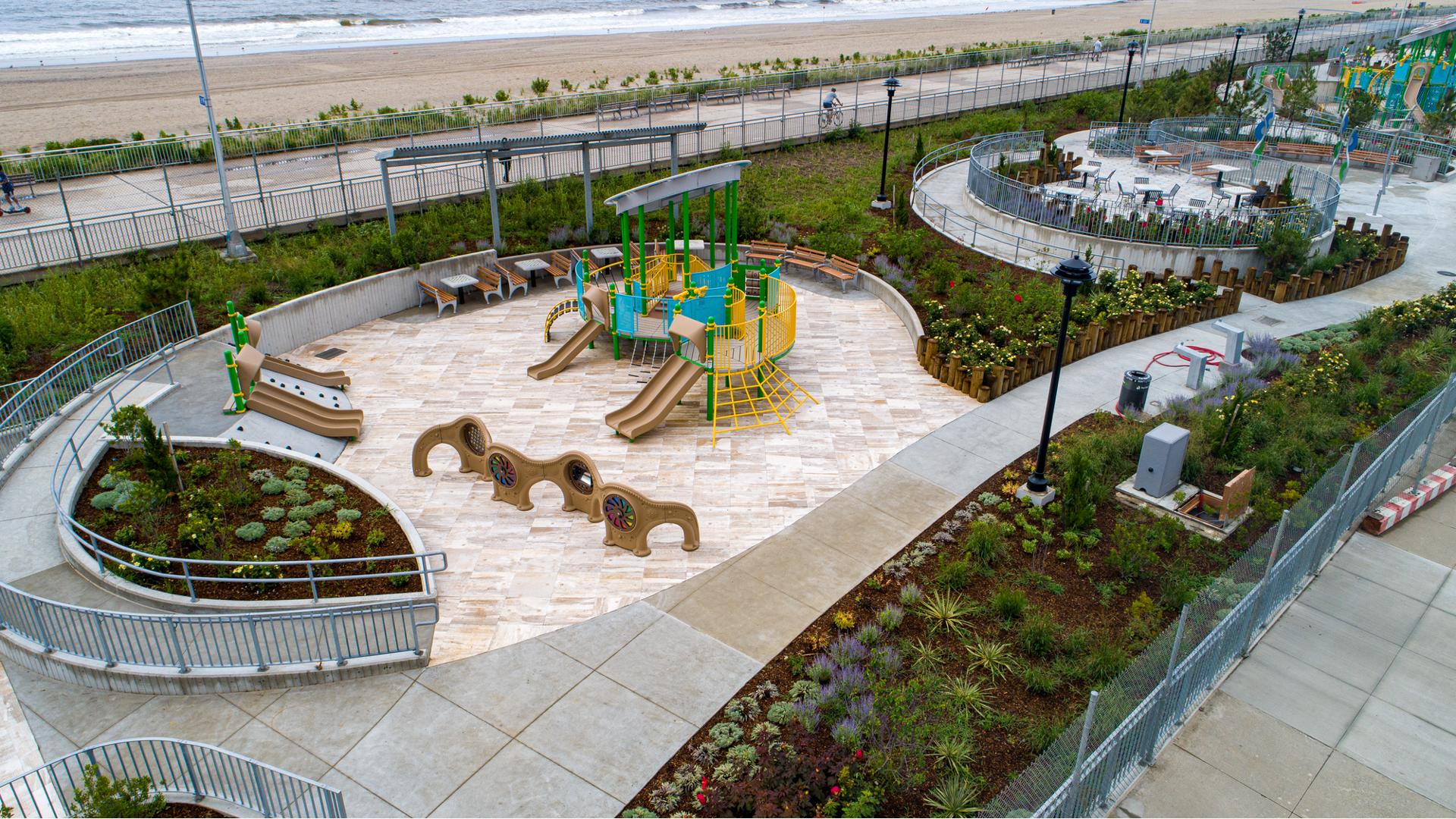 Shore Front Parkway Beach 98th Street Playground - Modern 