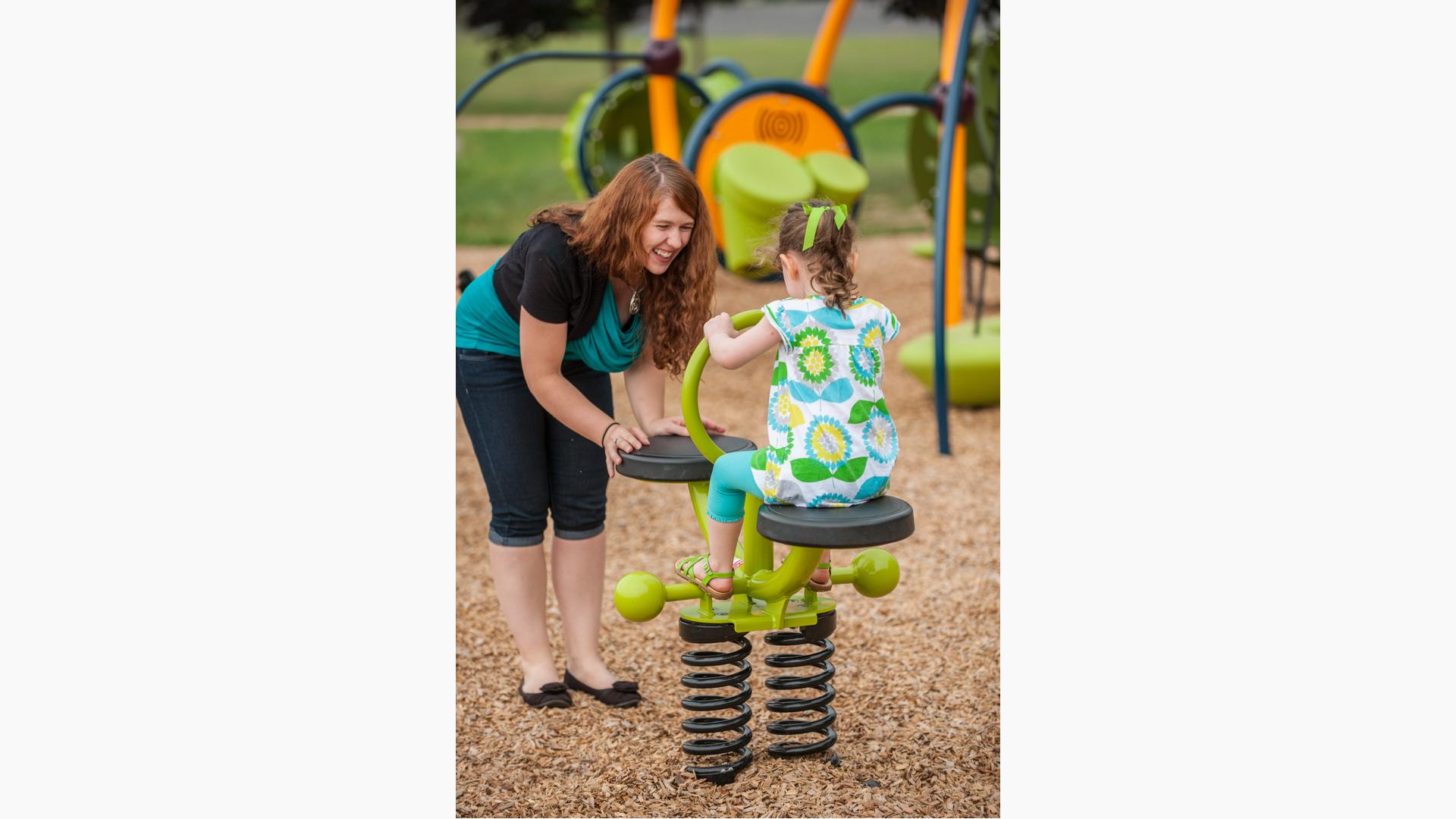 Bobble Rider™, Double - Spring Mounted See-Saw with Seats Bobble Rider™, Double - Spring Mounted See-Saw with Seats