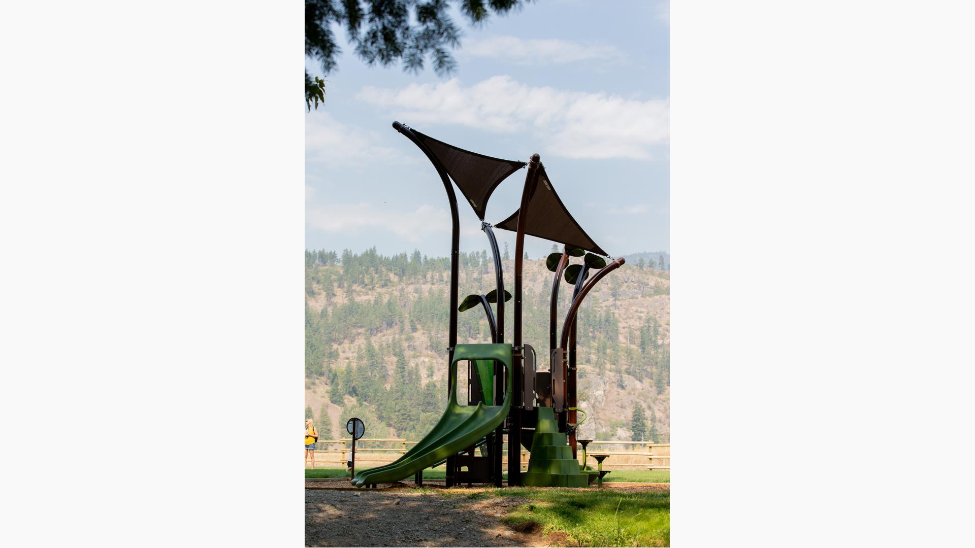 Playshaper playscape at Fintry Provincial park, Vernon, BC CA