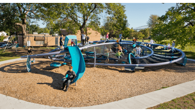 Custom themed Quantis playground Palmer Park