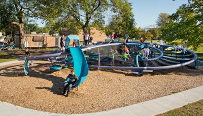 Custom themed Quantis playground Palmer Park