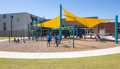 Children at play on PlayBooster playground