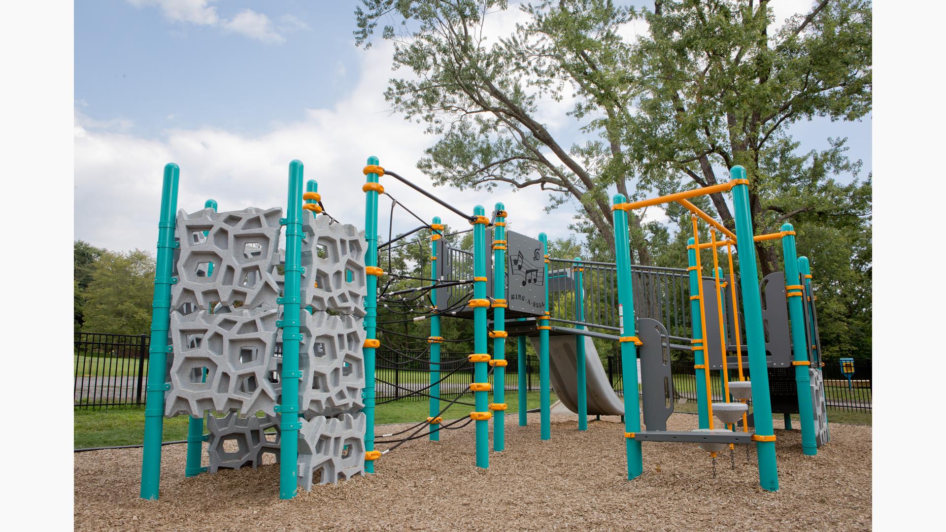 Main play structure at Baden Academy Charter School