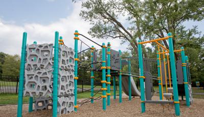 Main play structure at Baden Academy Charter School