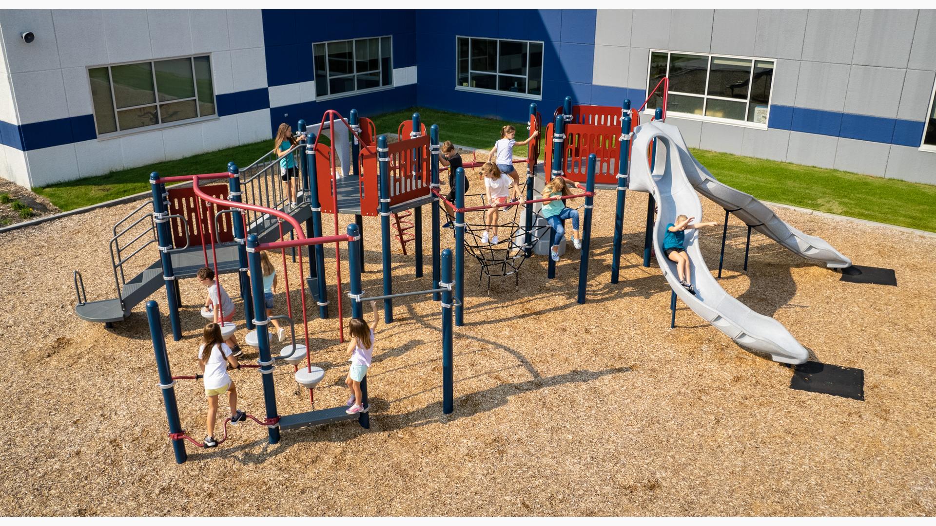 Children playing on Prodeo Academy playground