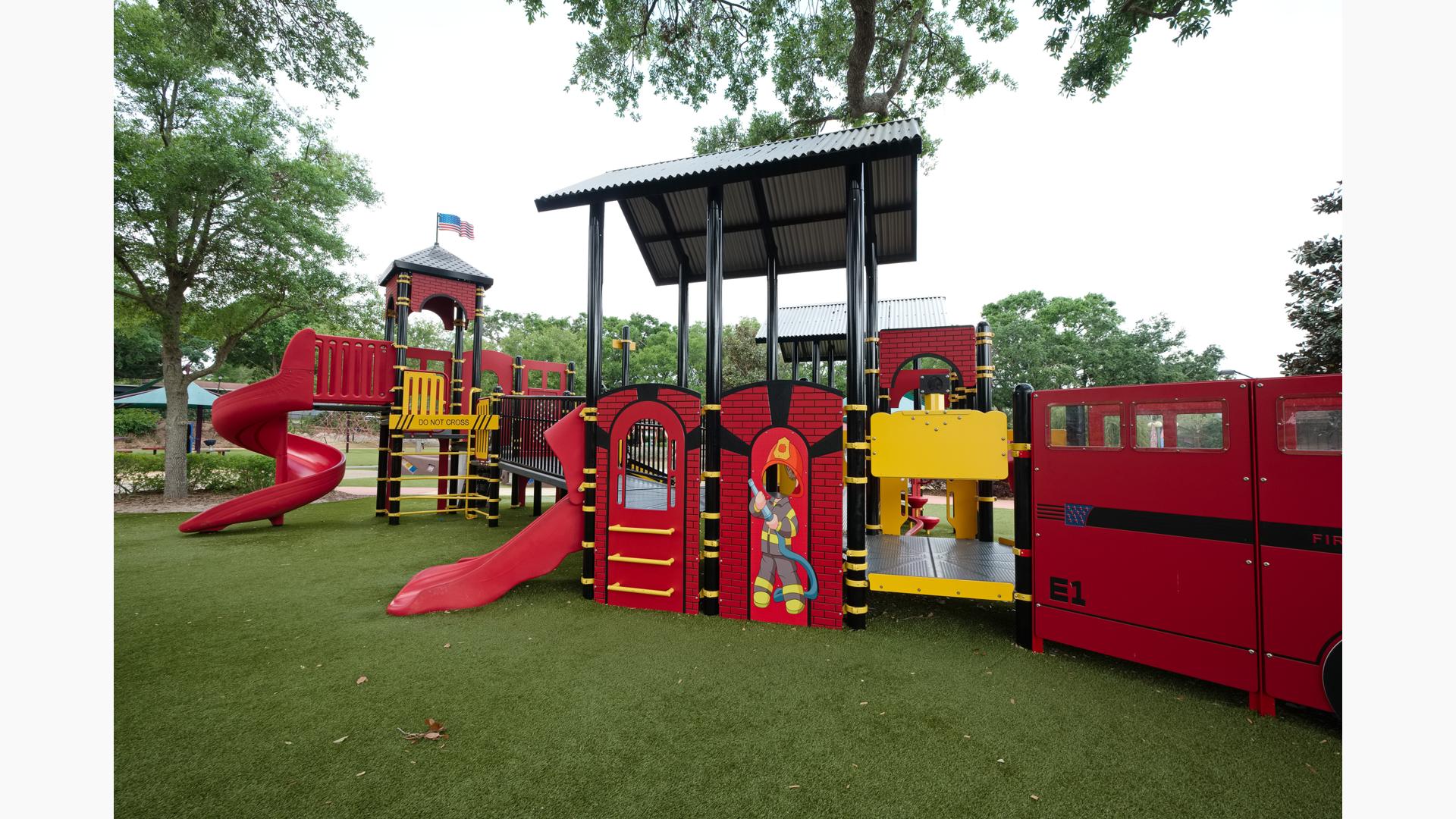 Fire truck outdoor playset deals