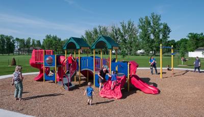 Maple Valley Park
Fargo, ND a PlayShaper® play structure, designed specifically for kids ages 2 to 5, delivers lots of opportunities for tactile and sensory play.