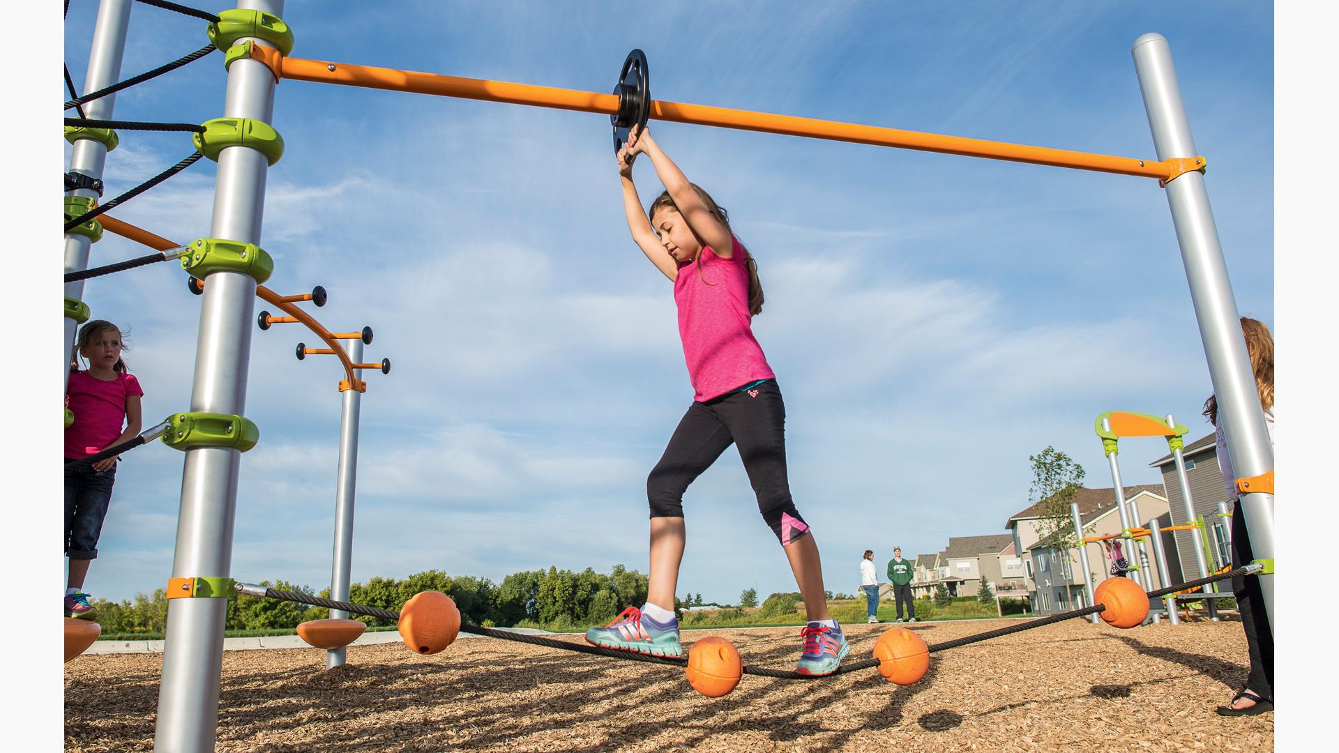 TightRope Bridge Revolutionary Playground Tight Rope