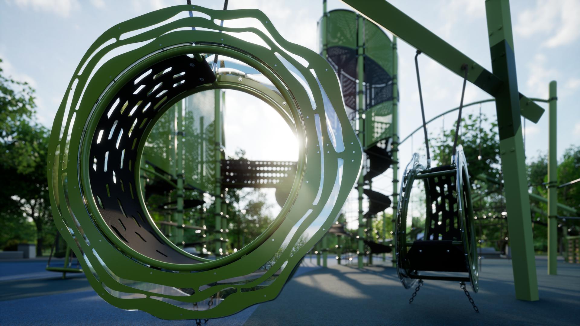 Village Green Playground – Super Netplex® and Forma™ Village Green Playground – Super Netplex® and Forma™