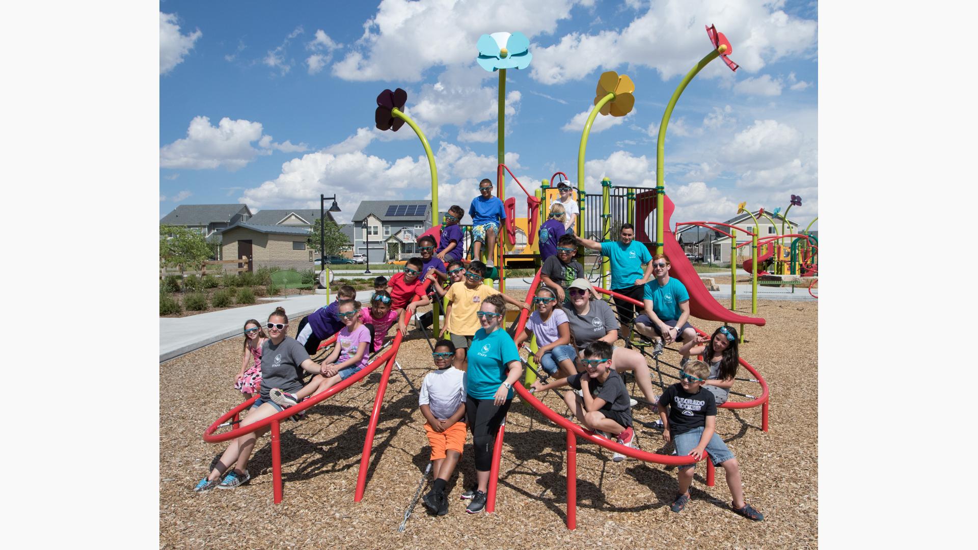 solarpunk city attraction - Playground