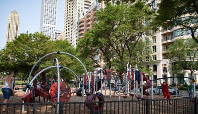 Busy time at Lake Shore Park