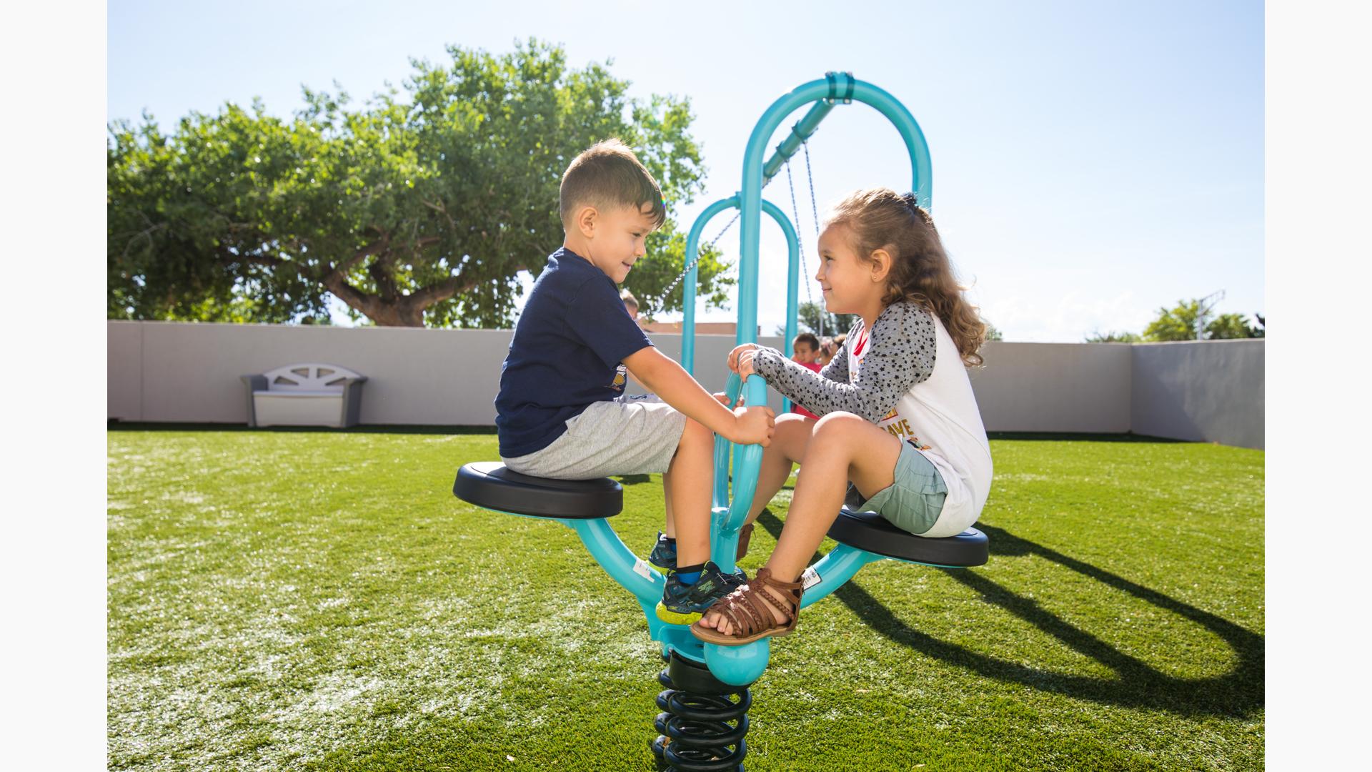 Bobble Rider™, Double - Spring Mounted See-Saw with Seats Bobble Rider™, Double - Spring Mounted See-Saw with Seats