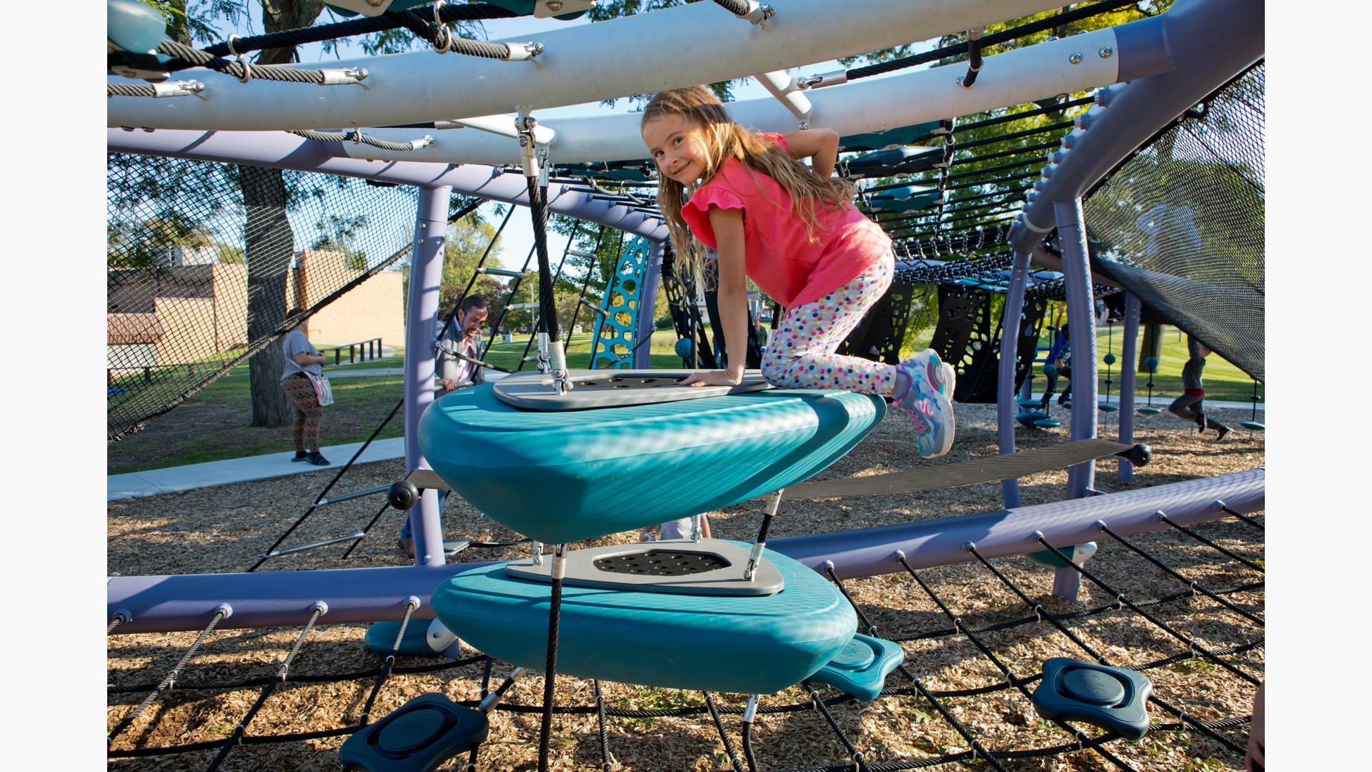 wearing light blue pants - Playground