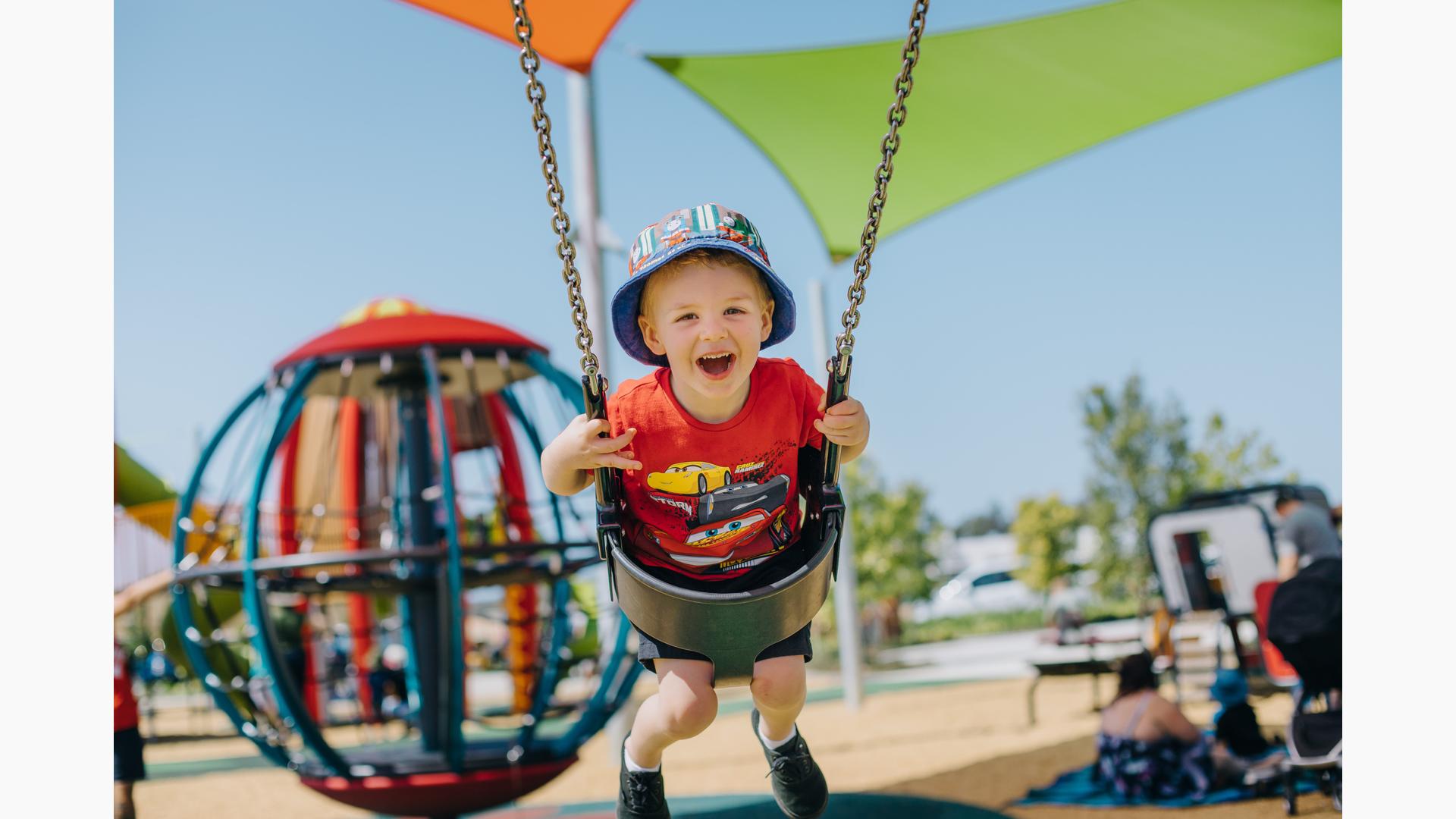 The Full Bucket Seat with Chains is a comfortable and sturdy swing seat option for preschoolers and children who need additional support.