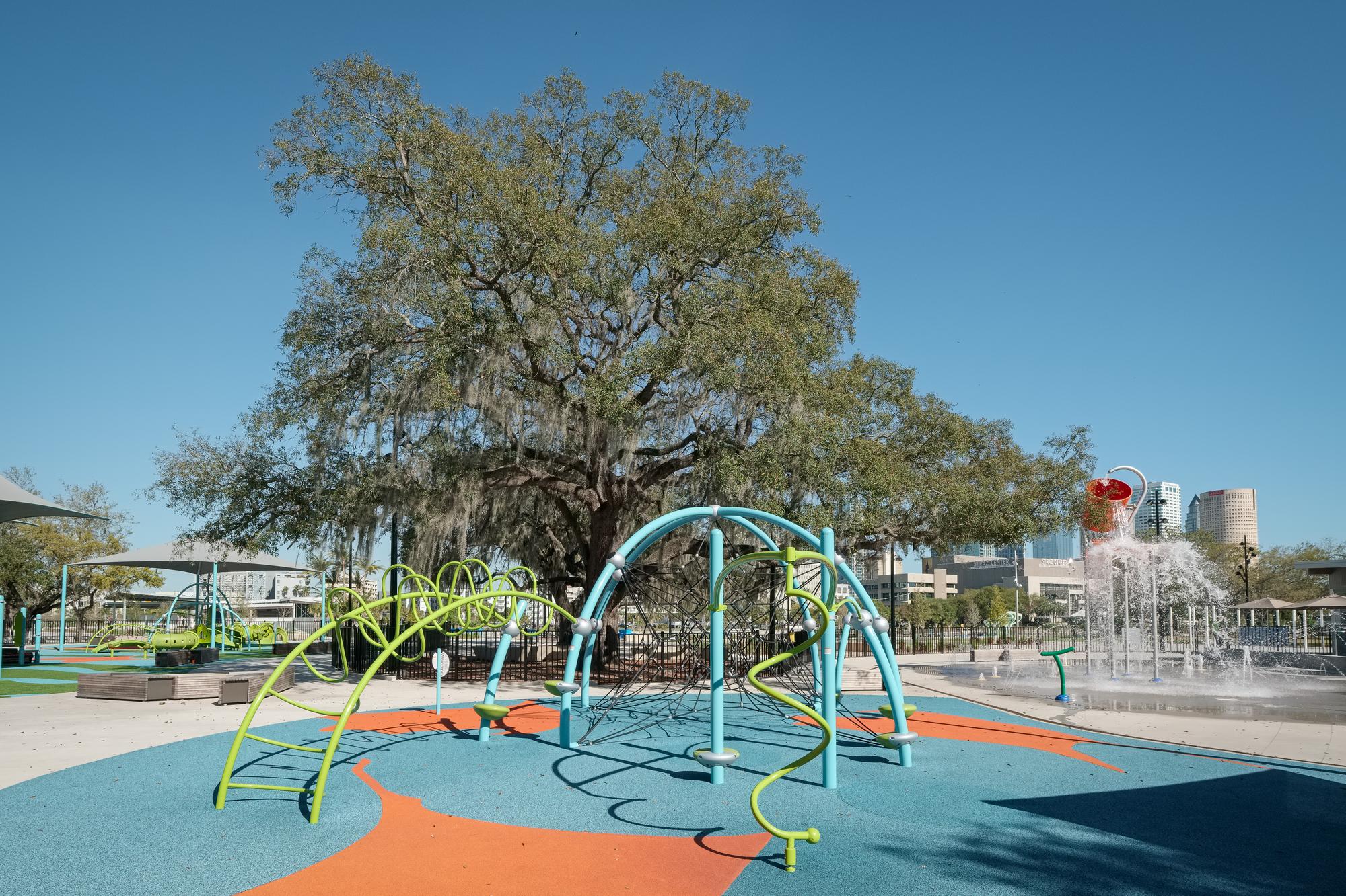 Julian B. Lane Riverfront Park - Colorful Playgrounds For All Ages