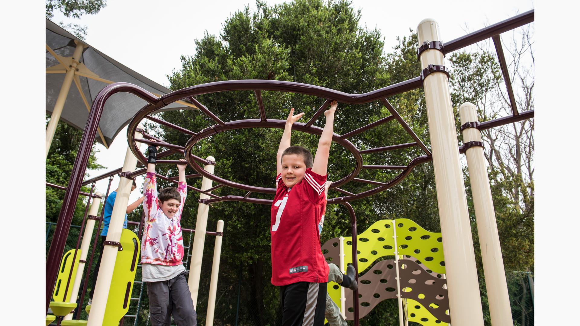 Monkey Bars on a Playground - Fall Height and Playground Safety