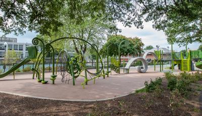 Where mathematics, art and architecture, science and nature, and play all come together. This Evos and Weevos playground on the D.C. waterfront is inspired by the Fibonacci sequence. 