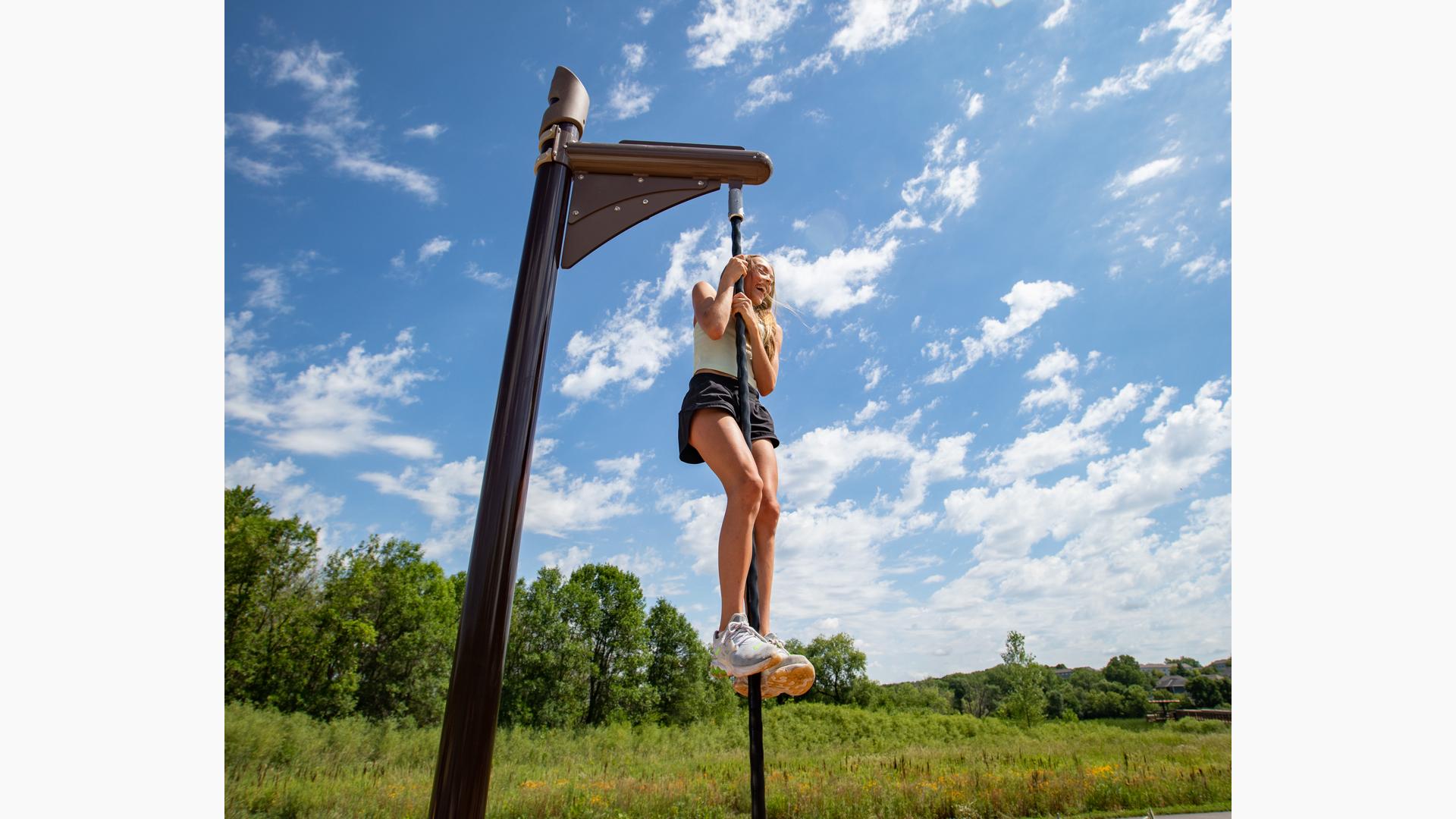 Hanging Ninja Balls, Kids Climbing Panel