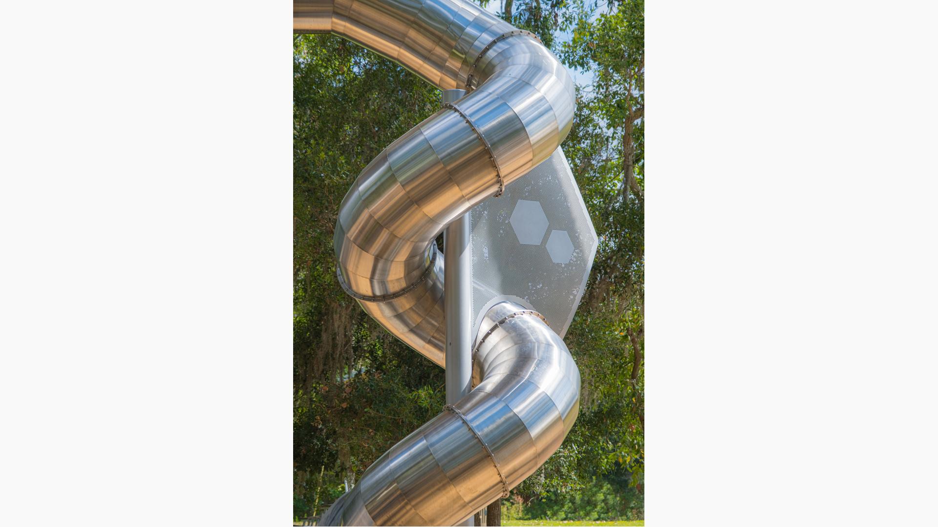 Stainless steel tunnel slide