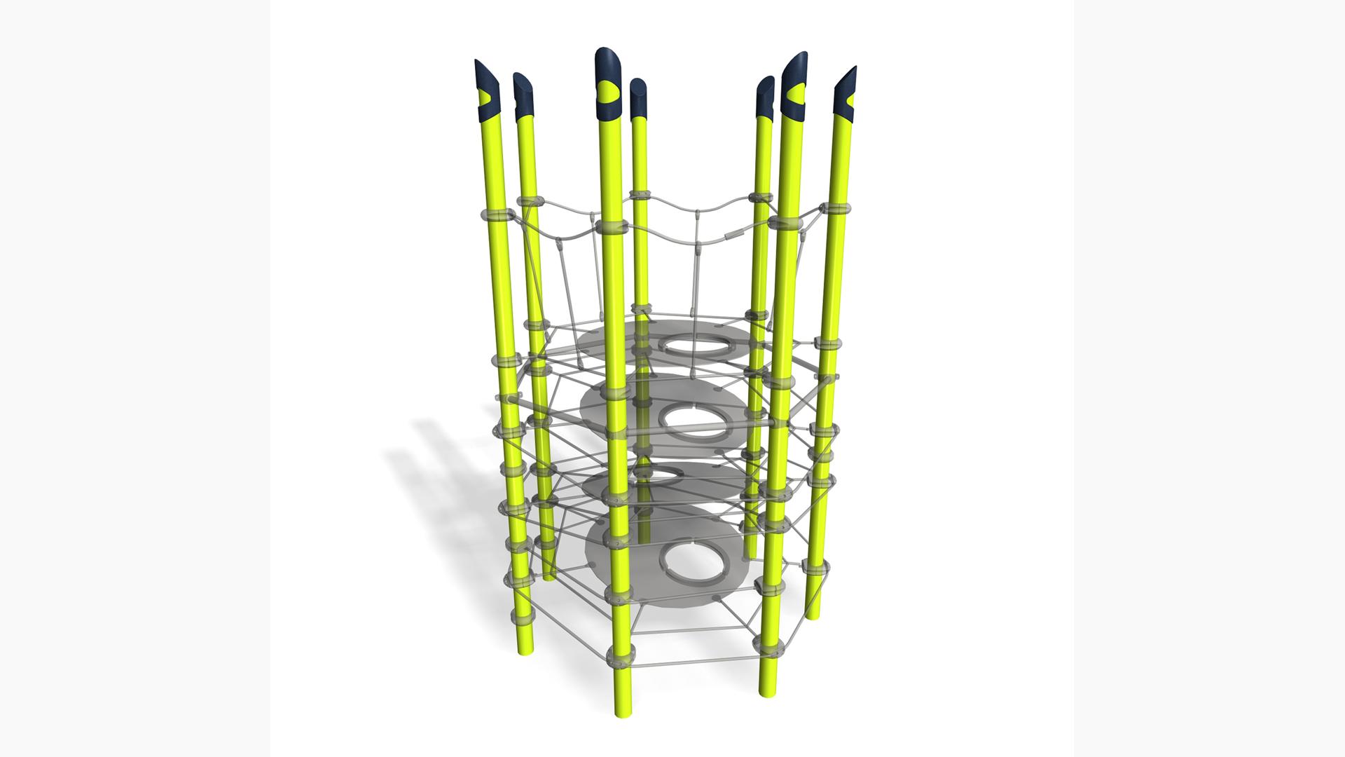 Netplex® 7-Post Net Play Climber - Landscape Structures Netplex® 7-Post Net Play Climber - Landscape Structures