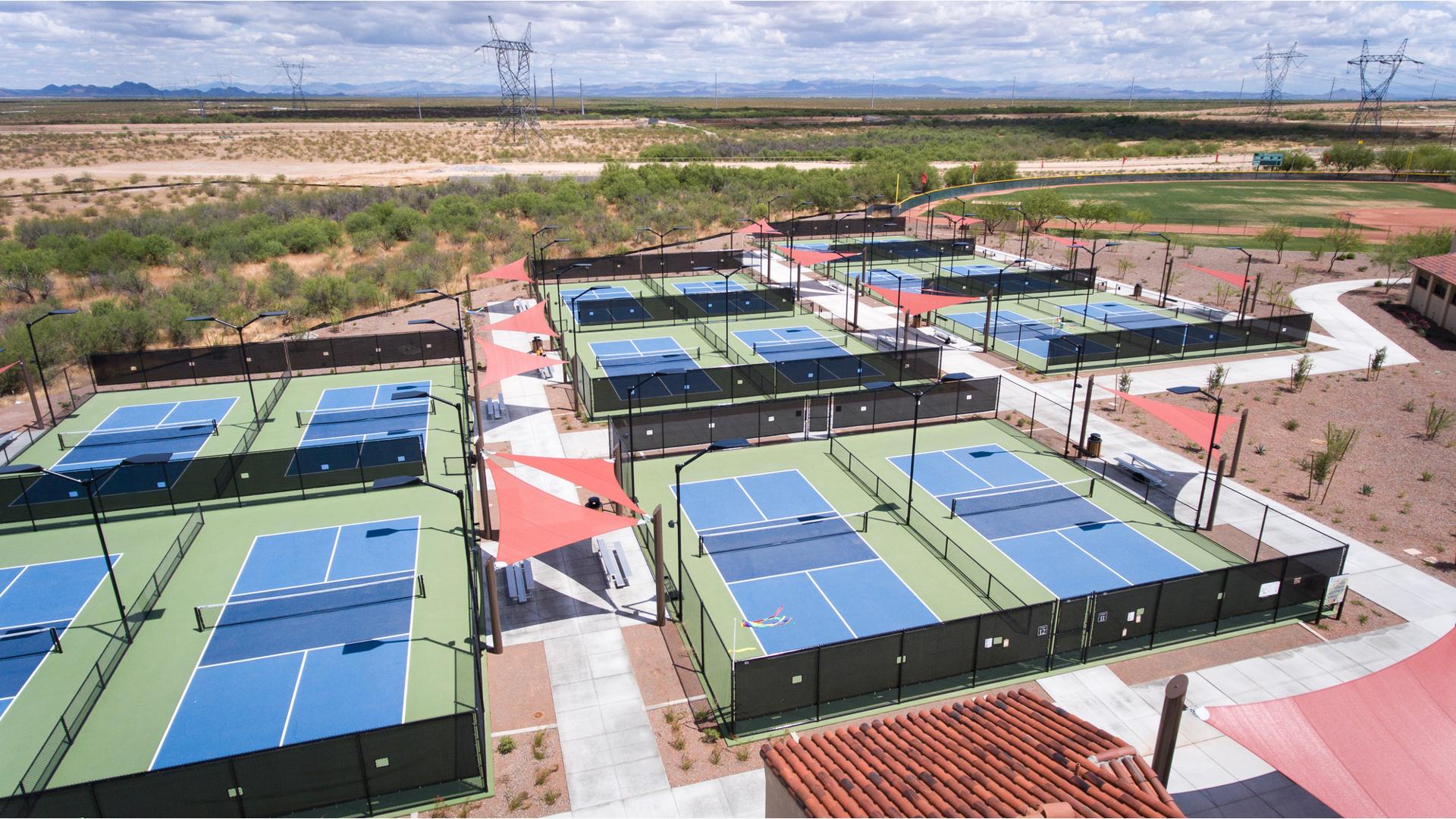 Pickleball court construction