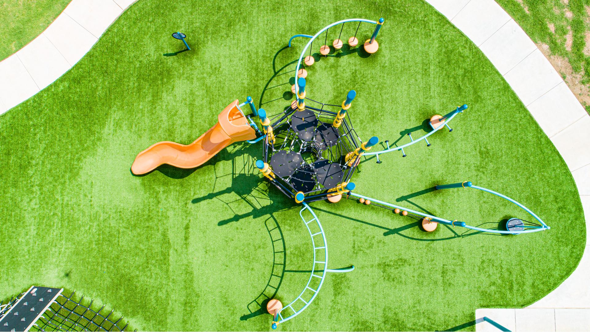 Aerial of Netplex® play structure