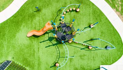 Aerial of Netplex® play structure