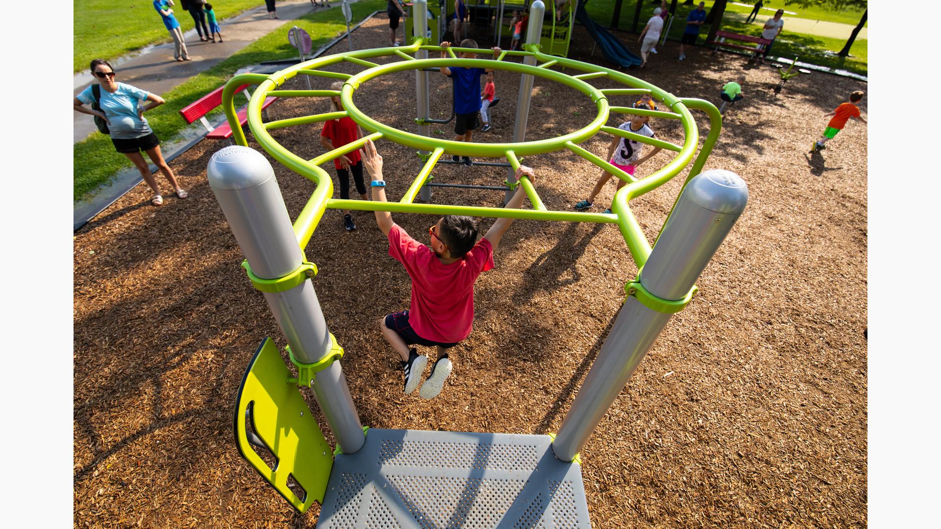 Monkey Bars on a Playground - Fall Height and Playground Safety