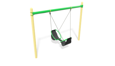 Single Post Swings - Economically Designed, Space Saving