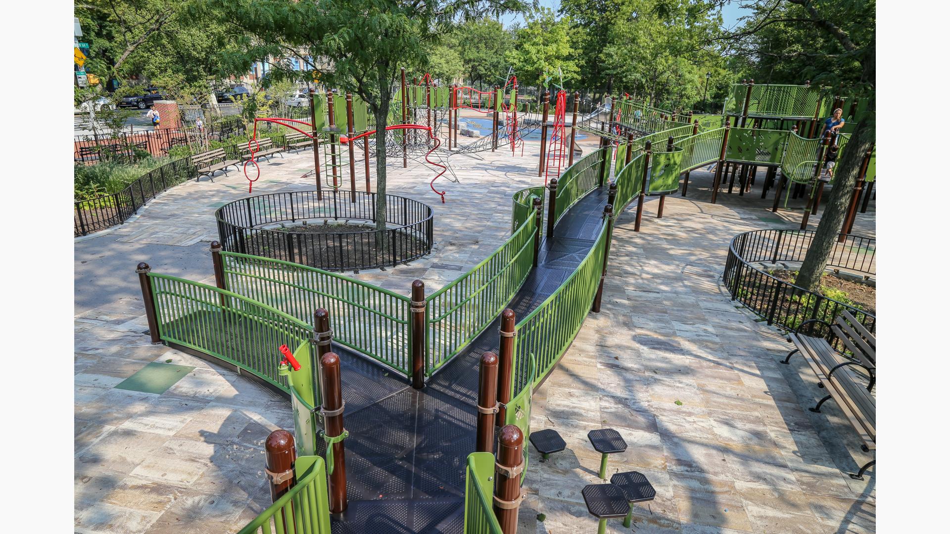 Highbridge park, NY - Inclusive play ramps