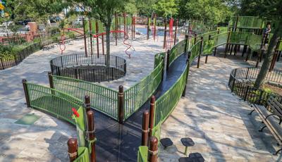 Highbridge park, NY - Inclusive play ramps