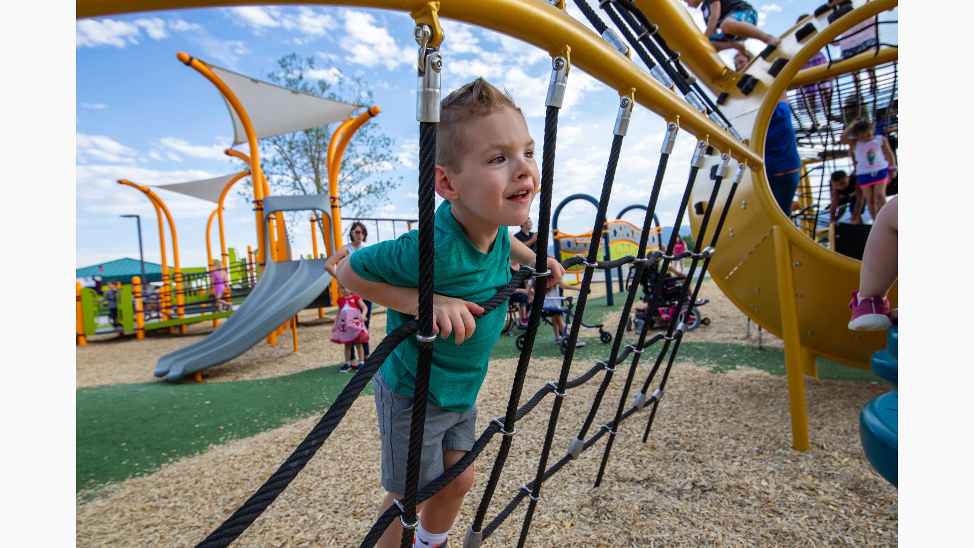 Clement Park - Trombone-themed Net Climber