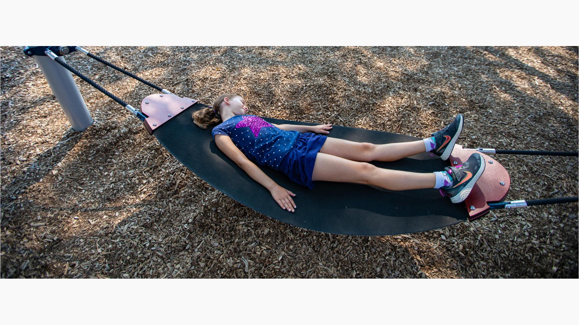 Girl laying on boogie board